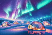 Ve Finsku můžete sledovat polární záři ze skleněných iglú