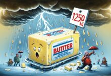 Během norské máslové krize v roce 2011 vystoupala cena na 1250 Kč za kostku