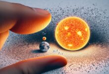 Kdyby Země byla velká jako zrnko písku, Slunce by mělo velikost kulečníkové koule