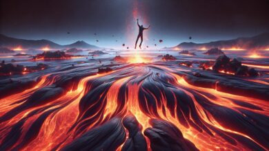 Při pádu do sopky se v lávě neroztavíme, ale budeme na ní plavat