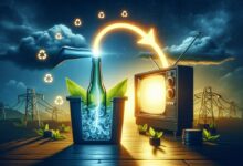 Recyklace jedné skleněné lahve ušetří energii na 3 hodiny sledování televize