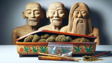 V čínské hrobce našli 789 gramů 2 700 let staré marihuany