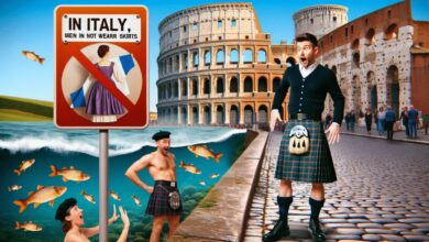 V Itálii nesmí muži nosit sukni na veřejnosti