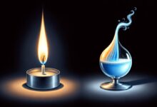 V nulové gravitaci je oheň modrý a kulatý