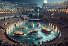 V římském Koloseu se pořádaly simulované námořní bitvy