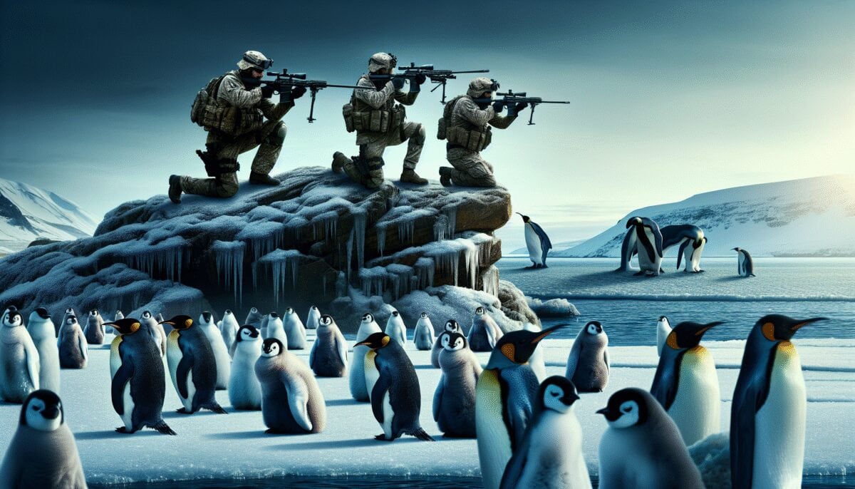 V roce 2009 hlídala jednotka sniperů skupinu australských tučňáků před predátory V roce 2009 hlídala jednotka sniperů skupinu australských tučňáků před predátory