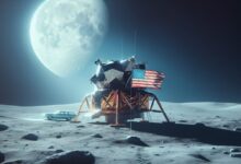 Historickou americkou vlajku, která je na Měsíci, koupila NASA v maloobchodě za $5,50