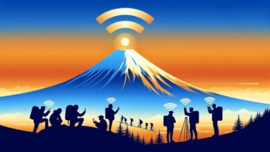 Na vrcholku hory Fudži v Japonsku se připojíte k Wi-Fi